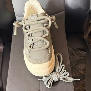 UGG Khaki Sneakers with Cream Sole